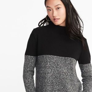 Old Navy Mock Turtleneck Sweater Colorblock